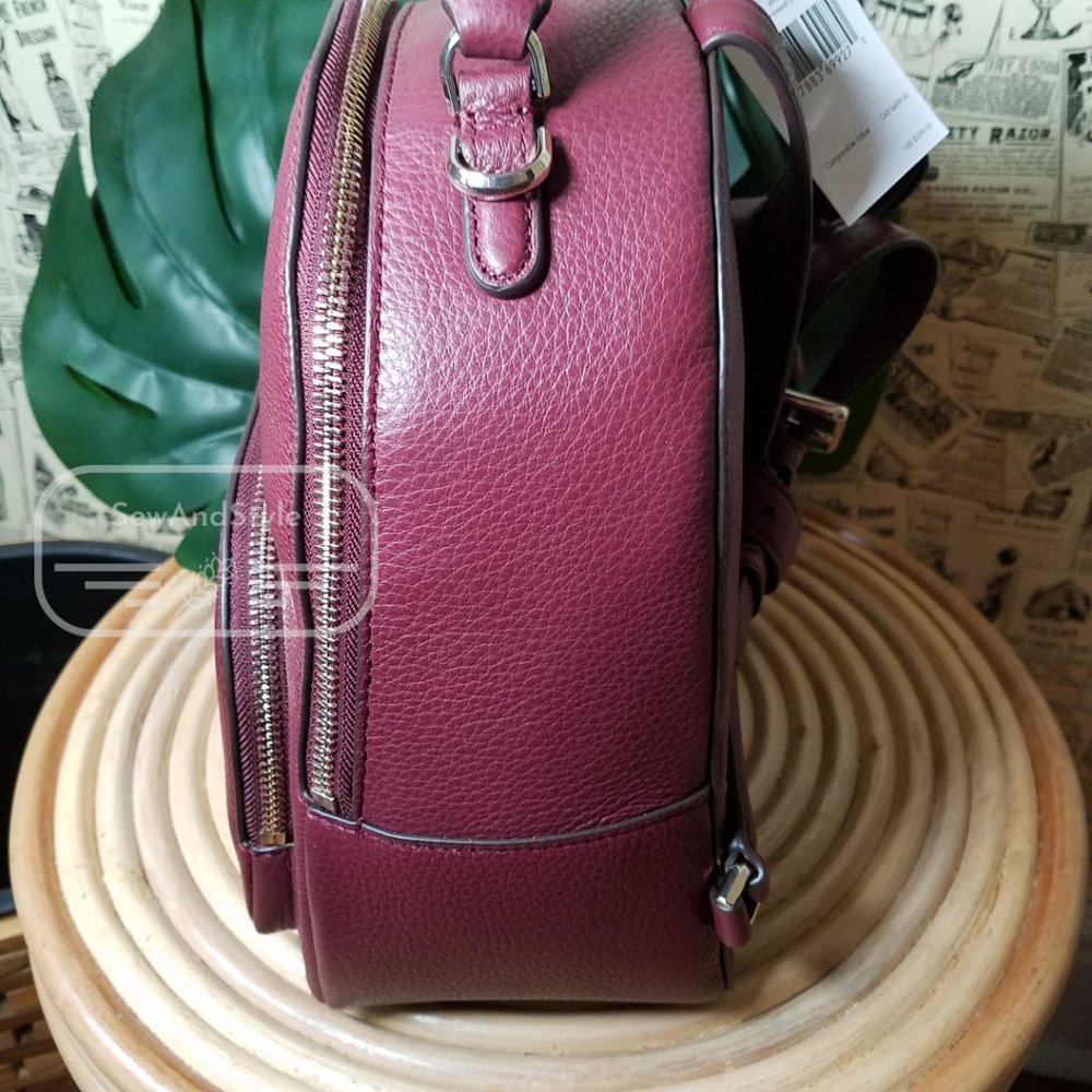 Medium Jackson Backpack Cherrywood Burgundy Kate Spade Brand New - Picture 6 of 8